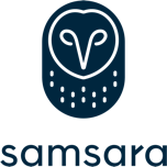 samsara vertical logo navy